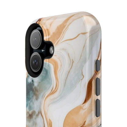 Stylish Magnetic Phone Cases, Abstract Marble Design for Everyday Use