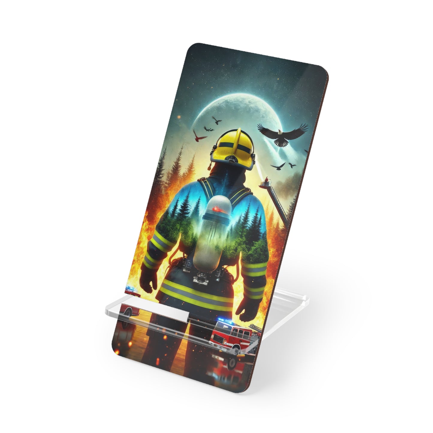 Firefighter Smartphone Display Stand
