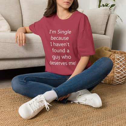 Humorous Dating Shirt, I'm Single