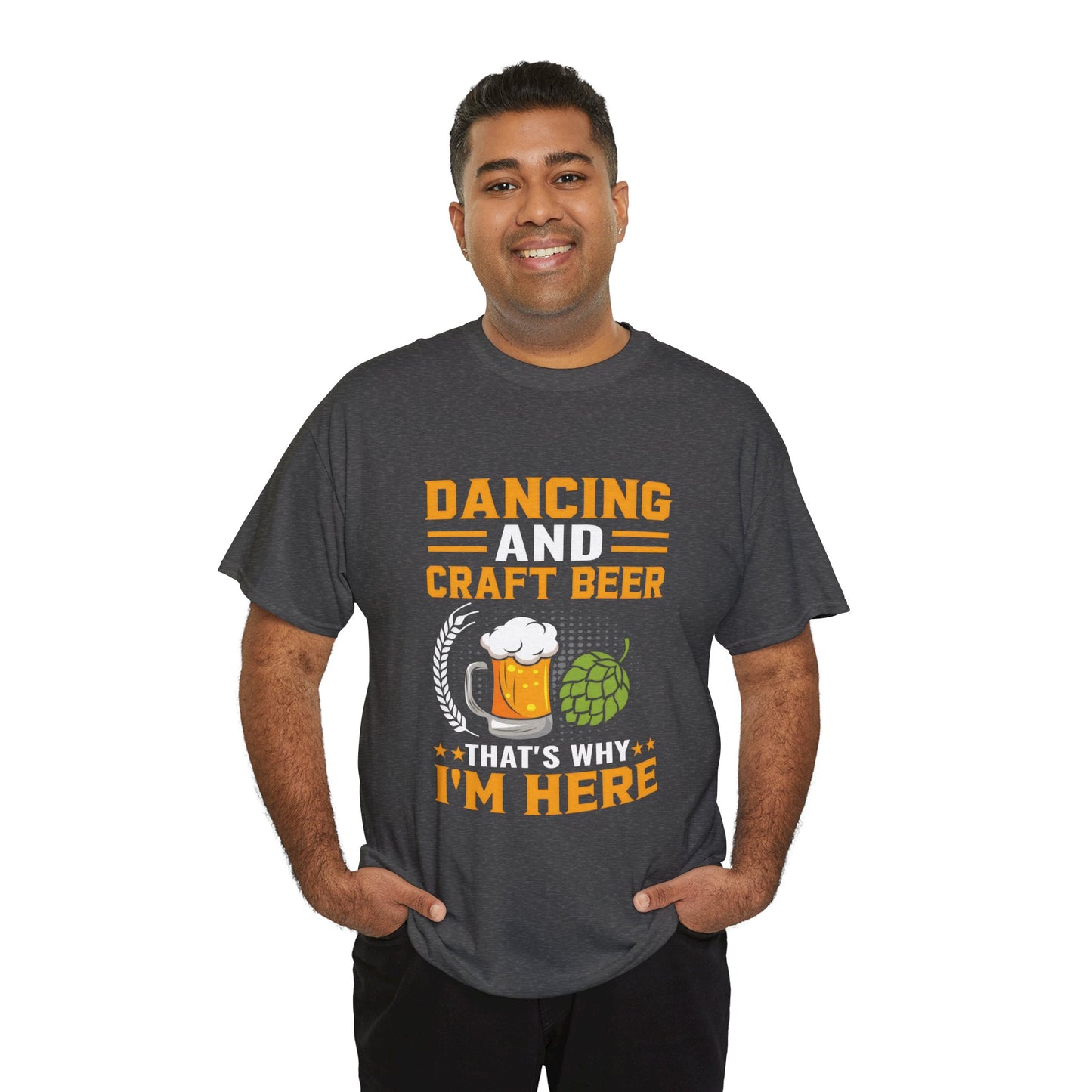Funny Beer Slogan Tee, Dancing and Beer