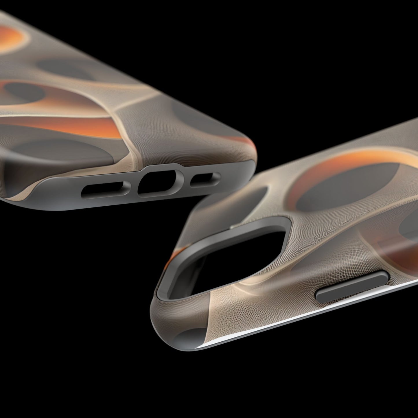 Stylish Magnetic Phone Cases, Abstract Geometric Design