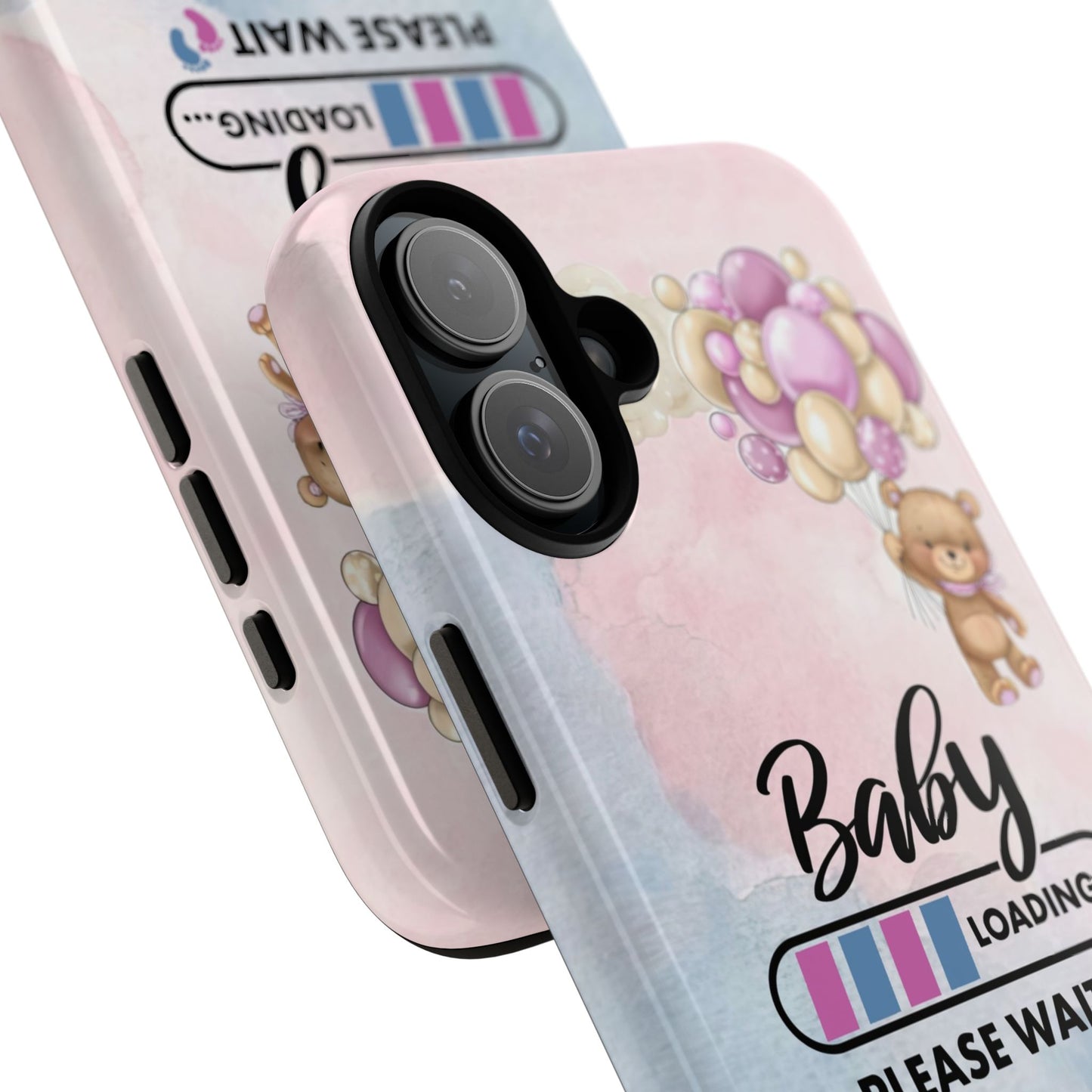 Cute Baby Loading Phone Case for iPhone - Maternity Cover for Pregnancy Reveal or Baby Shower