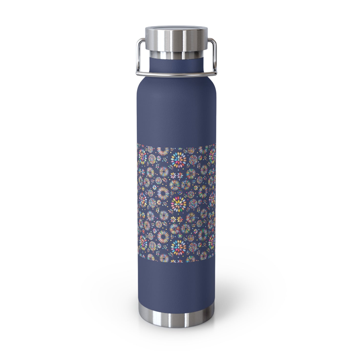 Vibrant Vibes Copper Vacuum Insulated Bottle, 22oz