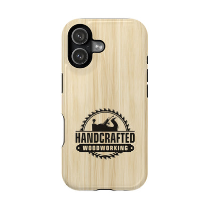 Handcrafted Woodworking Logo Magnetic Phone Cases