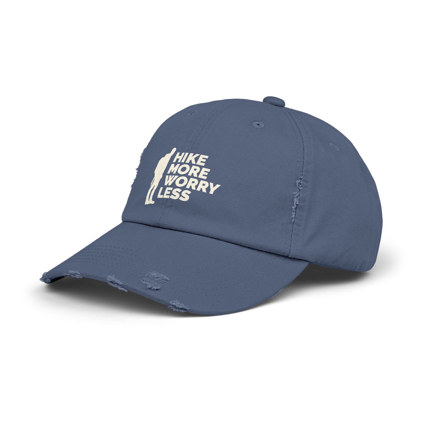 Hike More Worry Less Original Unisex Distressed Cap