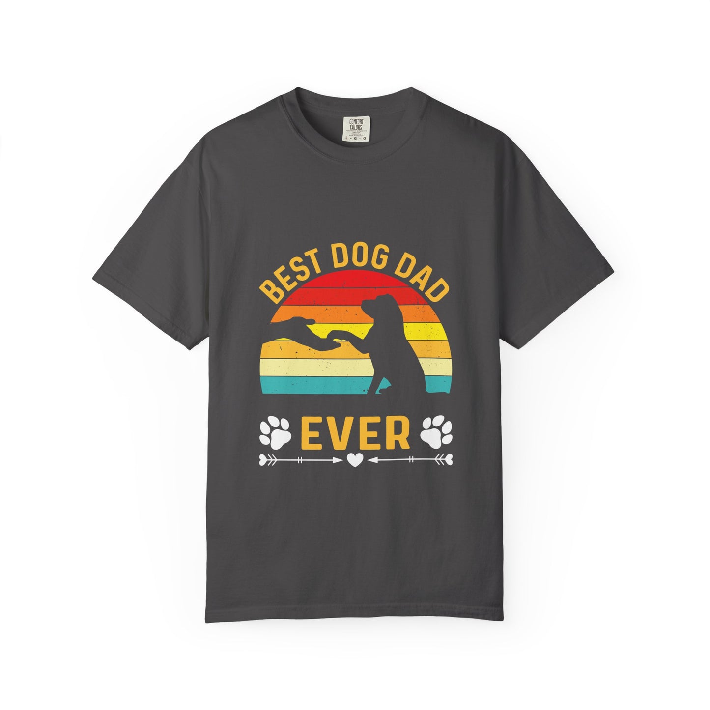 Best Dog Dad Ever T-Shirt - Unisex Garment-Dyed Tee for Pet Lovers