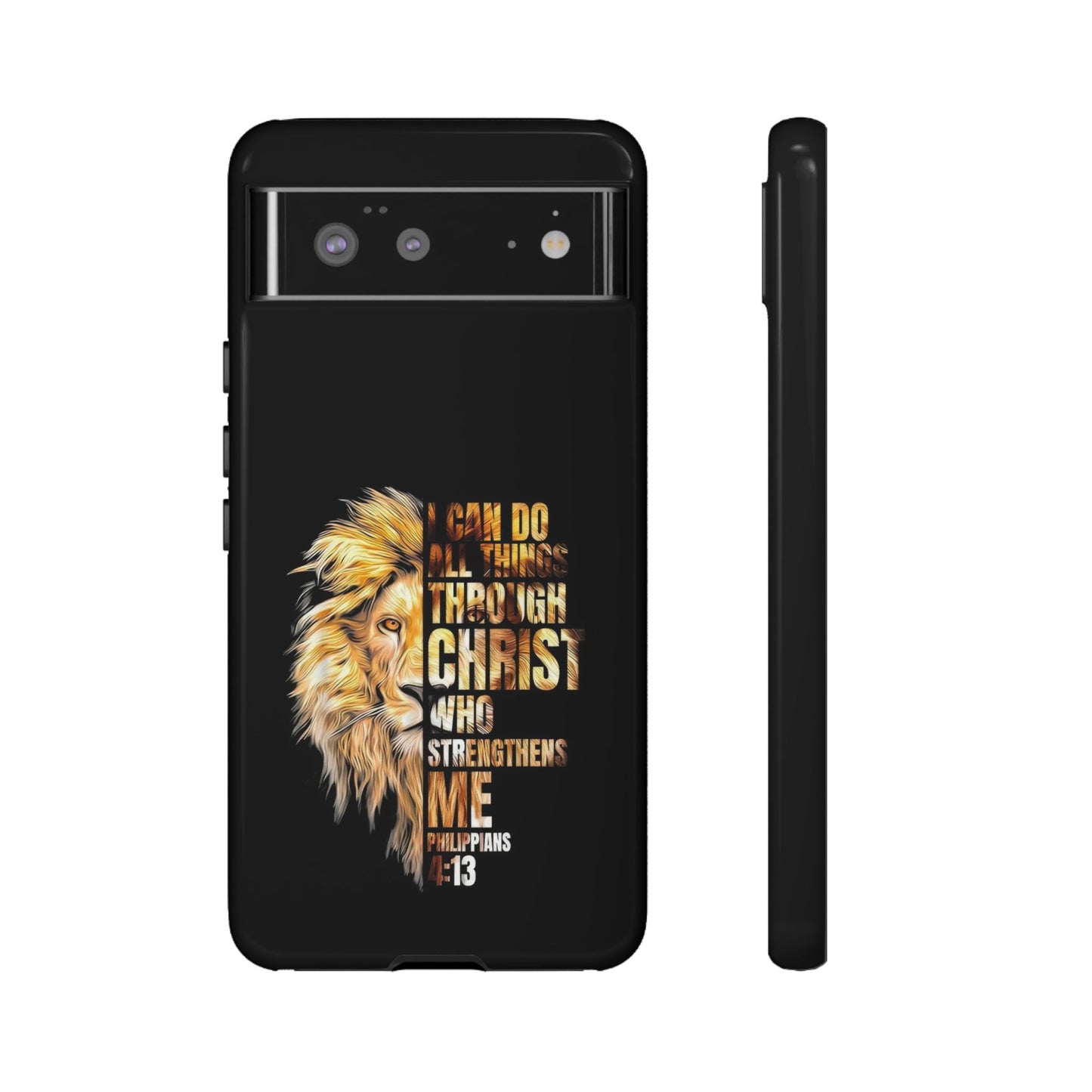 Inspirational Lion  Google Pixel Phone Case, Strength & Faith, Christian Accessories
