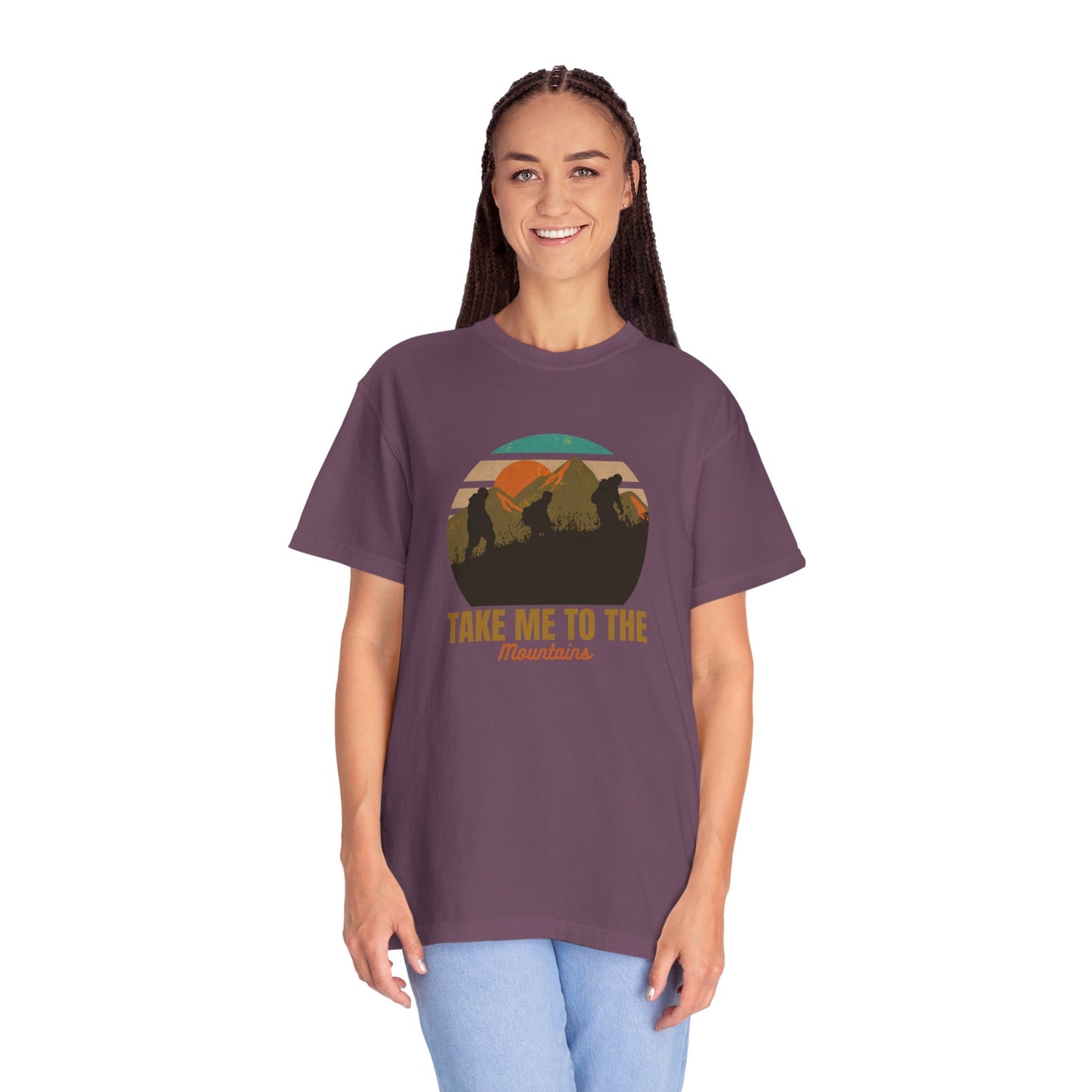 Take Me To The Mountains Unisex Garment-Dyed T-shirt