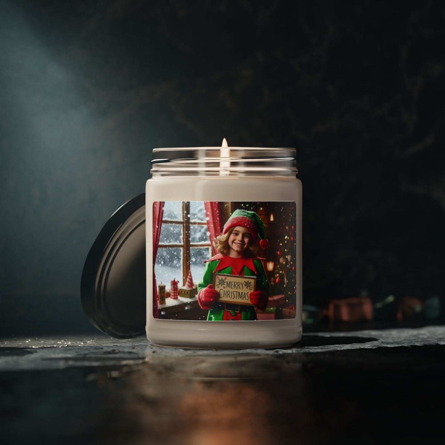 Merry Elf Wishes Scented Soy Candle, 9oz