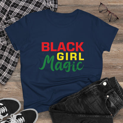 Black Girl Magic Cotton Tee - Celebrate Empowerment and Culture