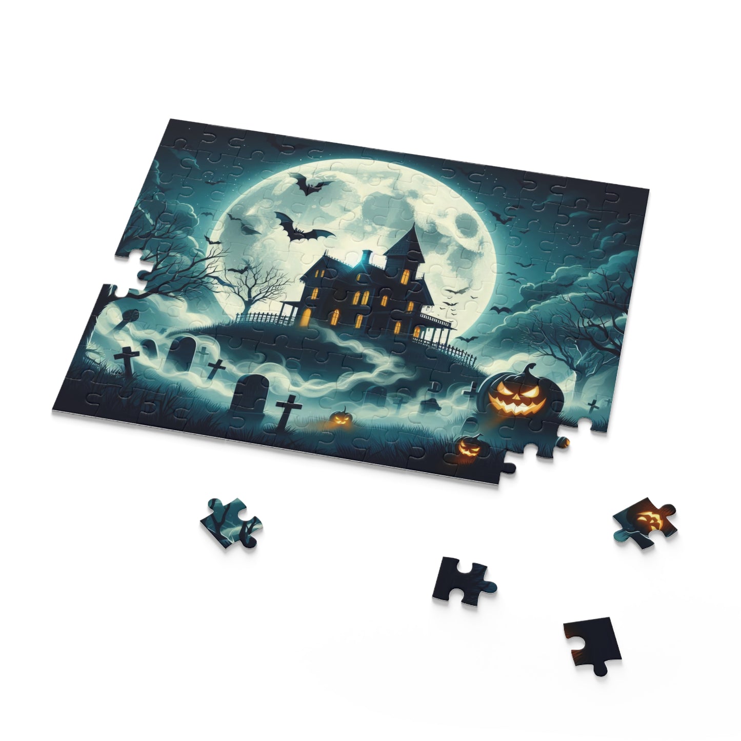 Spooky Haunted House Puzzle (120, 252, 500-Piece)