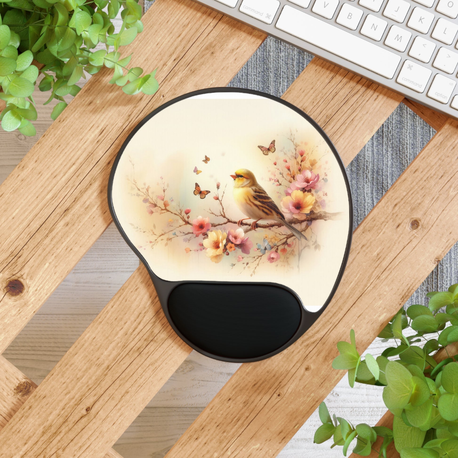 Blooming Melody Ergonomic Mouse Pad