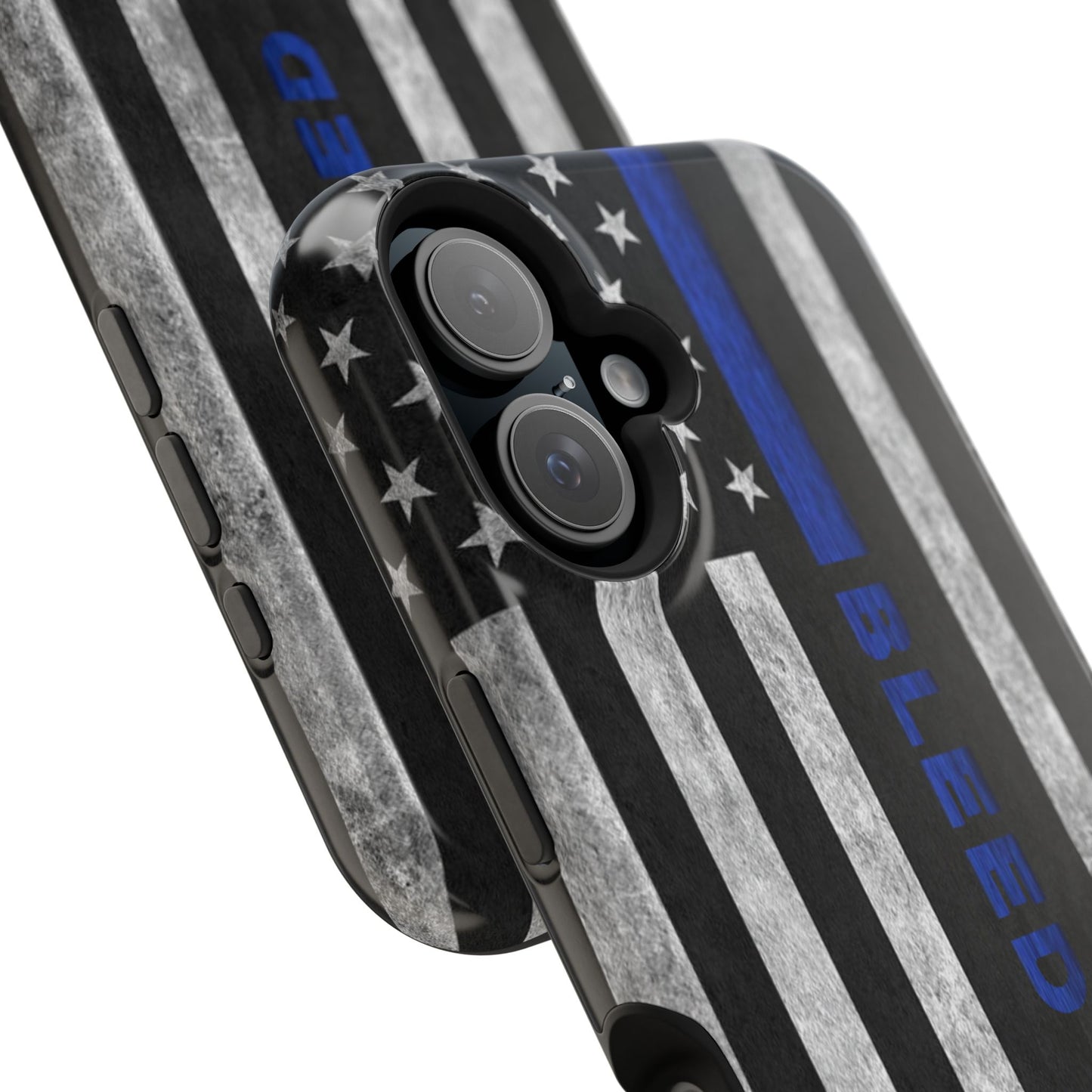 Police Magnetic Phone Cases, Bleed Blue