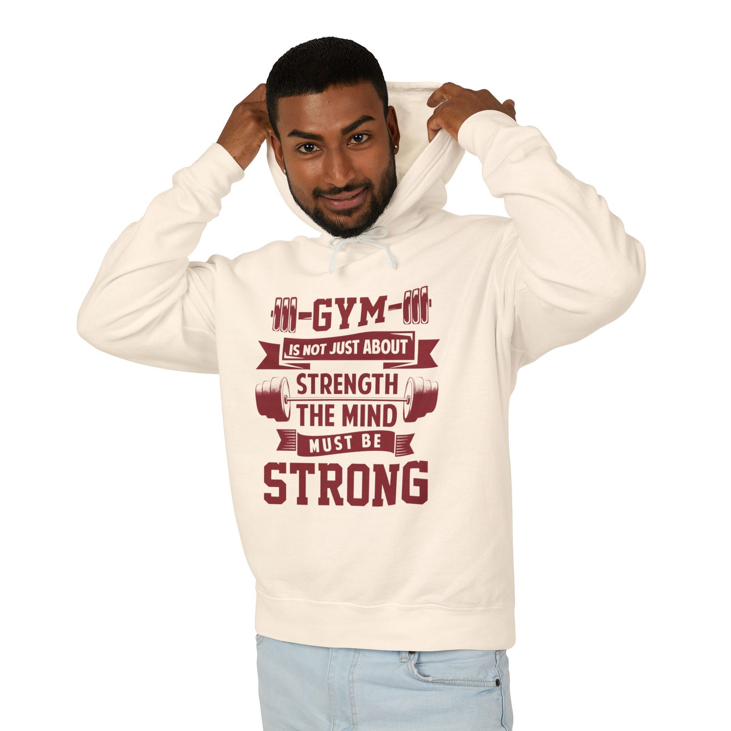 Gym Motivation Unisex Lightweight Hooded Sweatshirt
