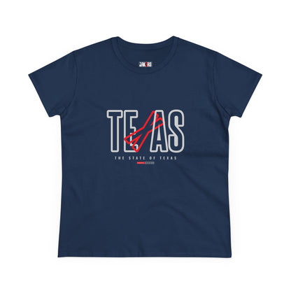 Texas State Graphic Women's Midweight Cotton Tee
