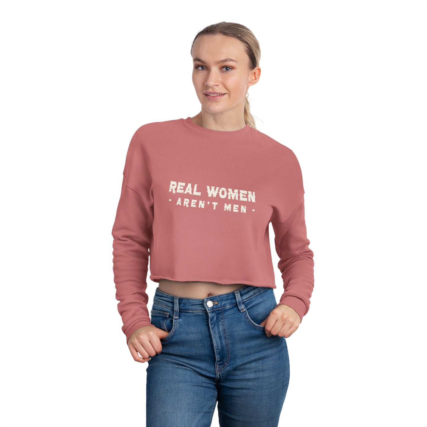 Real Women Women's Cropped Sweatshirt  52% cotton, 48% polyester