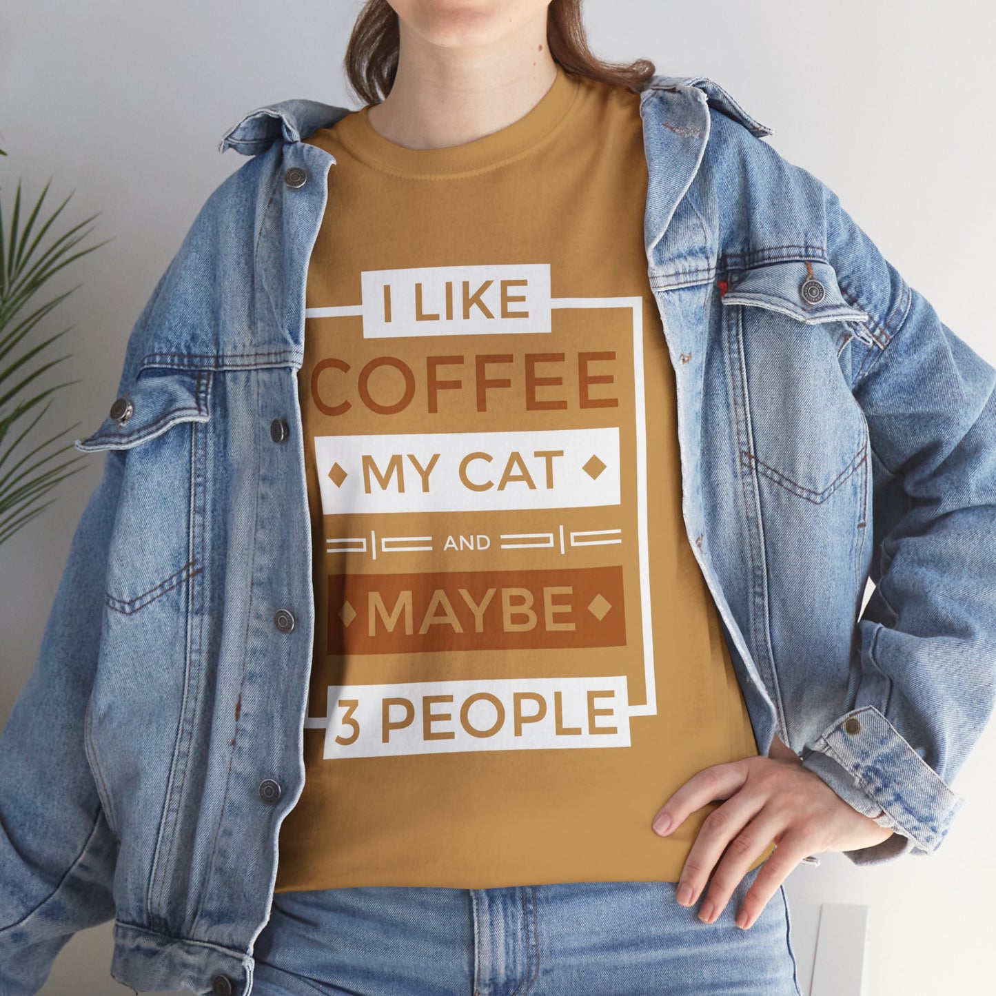 Jakers Coffee Cat Lover T-shirt, Funny Graphic Tee, Gift for Cat Owners, Cat Mom Shirt, Introvert Tee, Gift for Cat Lovers