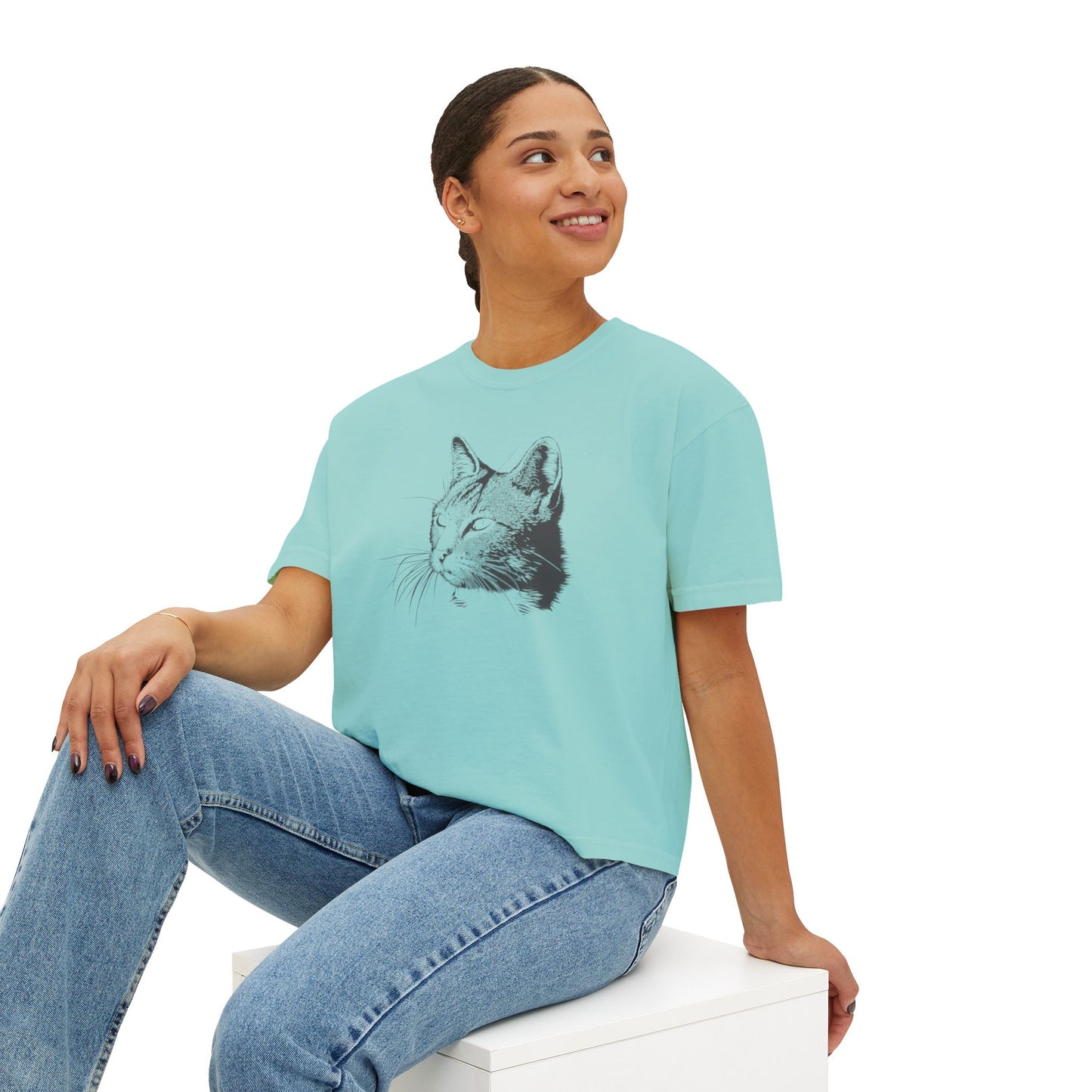 Cat Women's Boxy Tee