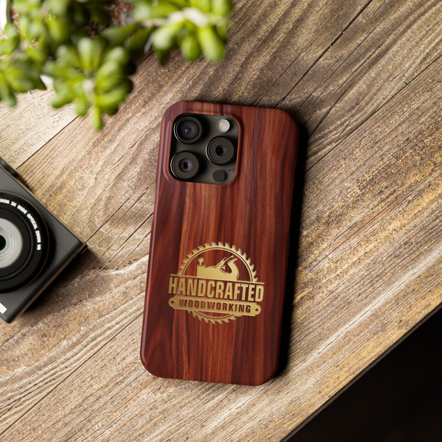 Woodworking Logo Slim Cases, iPhone