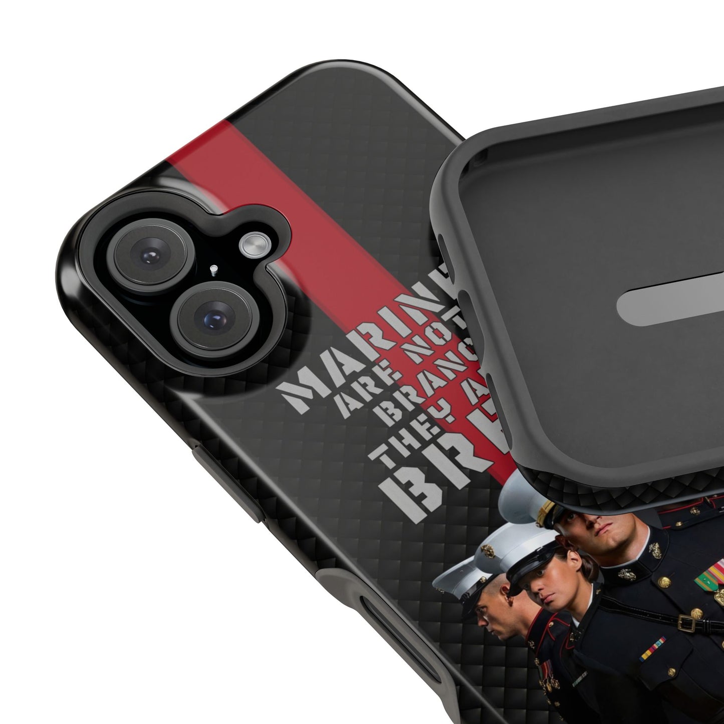 Marines Magnetic Tough Case - "Not a Branch, a Breed" Military iPhone Cover
