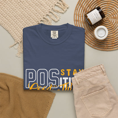 Unisex Positive Vibe T-Shirt - Stay Positive Good Things Will Happen