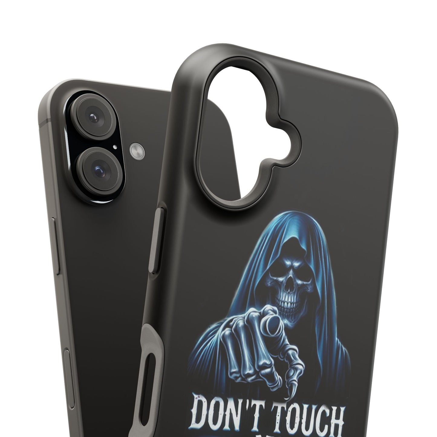 Gothic Magnetic iPhone Case: Don't Touch My Phone