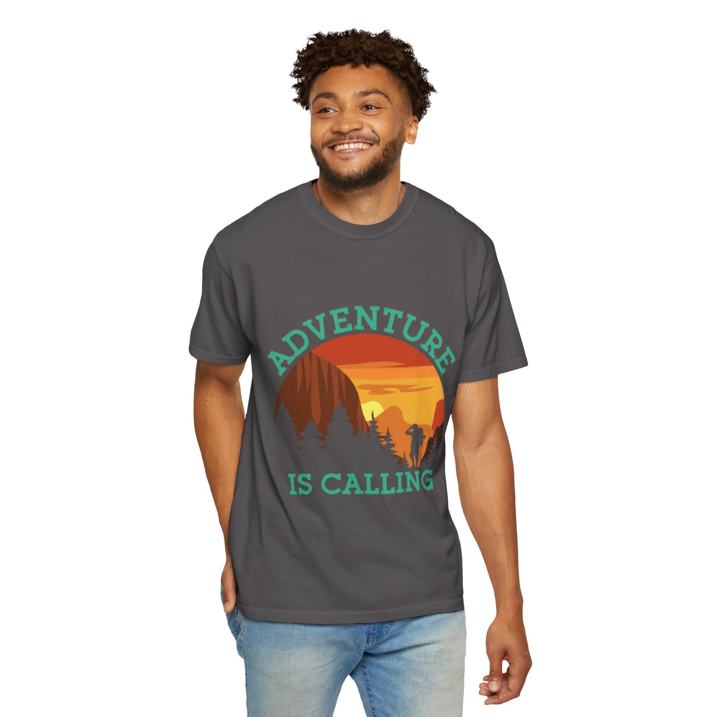 Adventure is Calling Unisex Garment-Dyed T-Shirt
