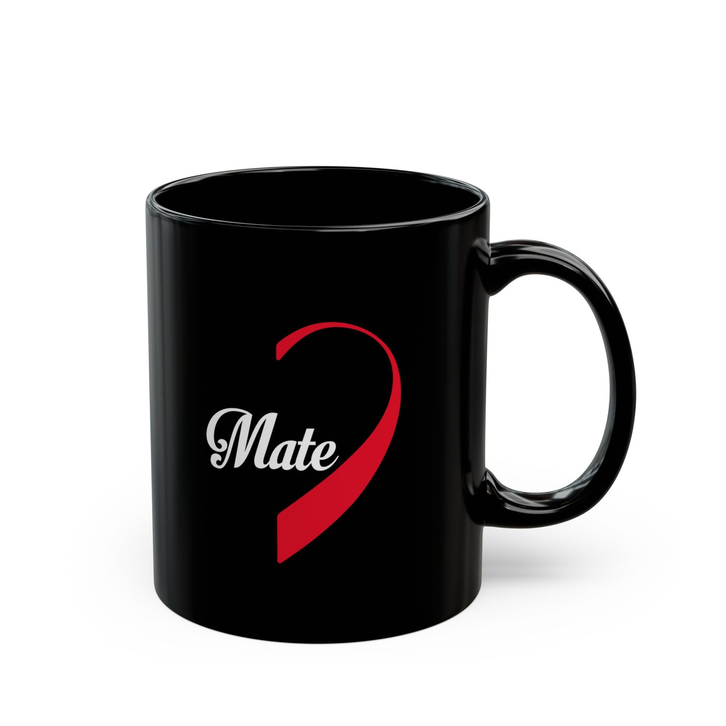 Soulmate Black Mug, Valentine's Day Cup, 11oz, 15oz