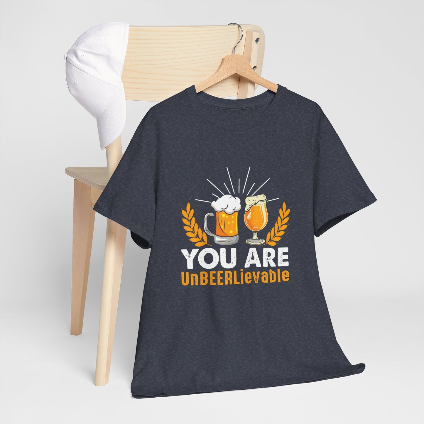 Funny Beer Slogan Tee, You Are UnBEERLievable