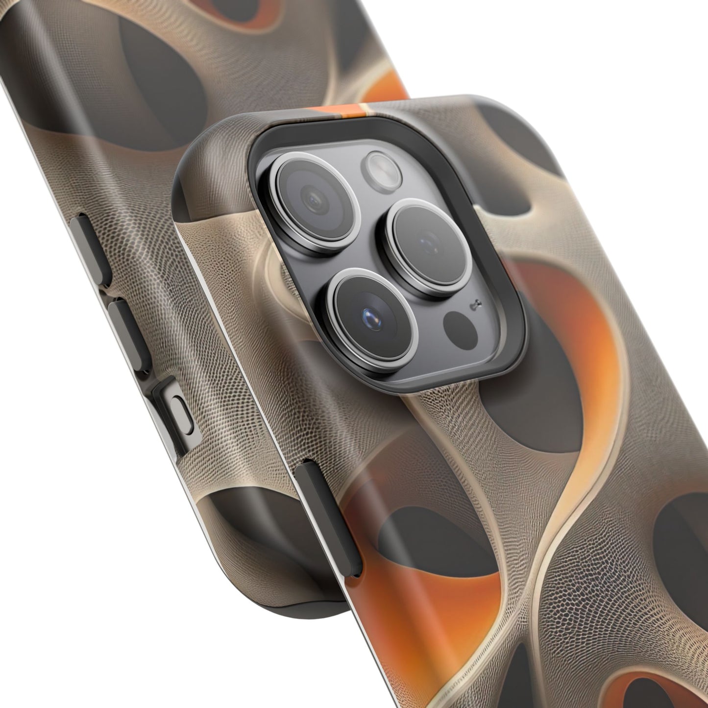 Stylish Magnetic Phone Cases, Abstract Geometric Design