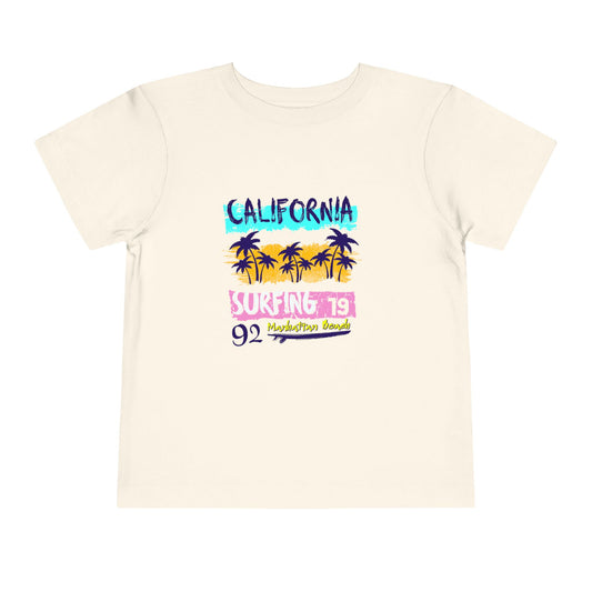 California Surfing Toddler Short Sleeve Tee