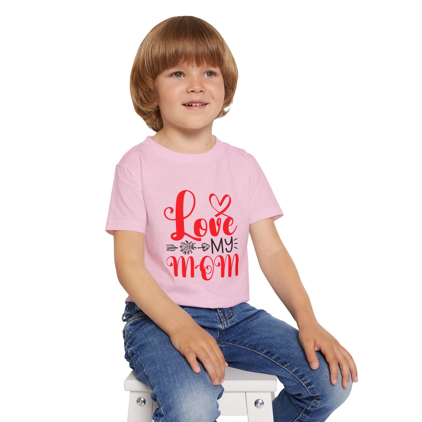 Toddler T-Shirt: 'Love My Mom' Cute Kids Tee
