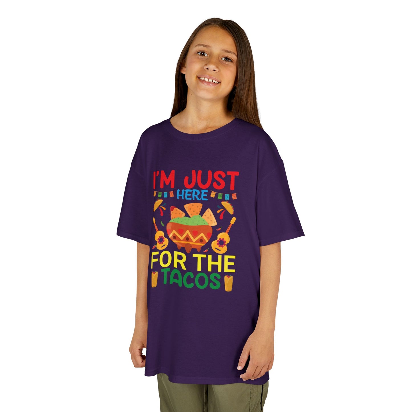 Kids Taco Lover Tee - I'm Just Here for the Tacos