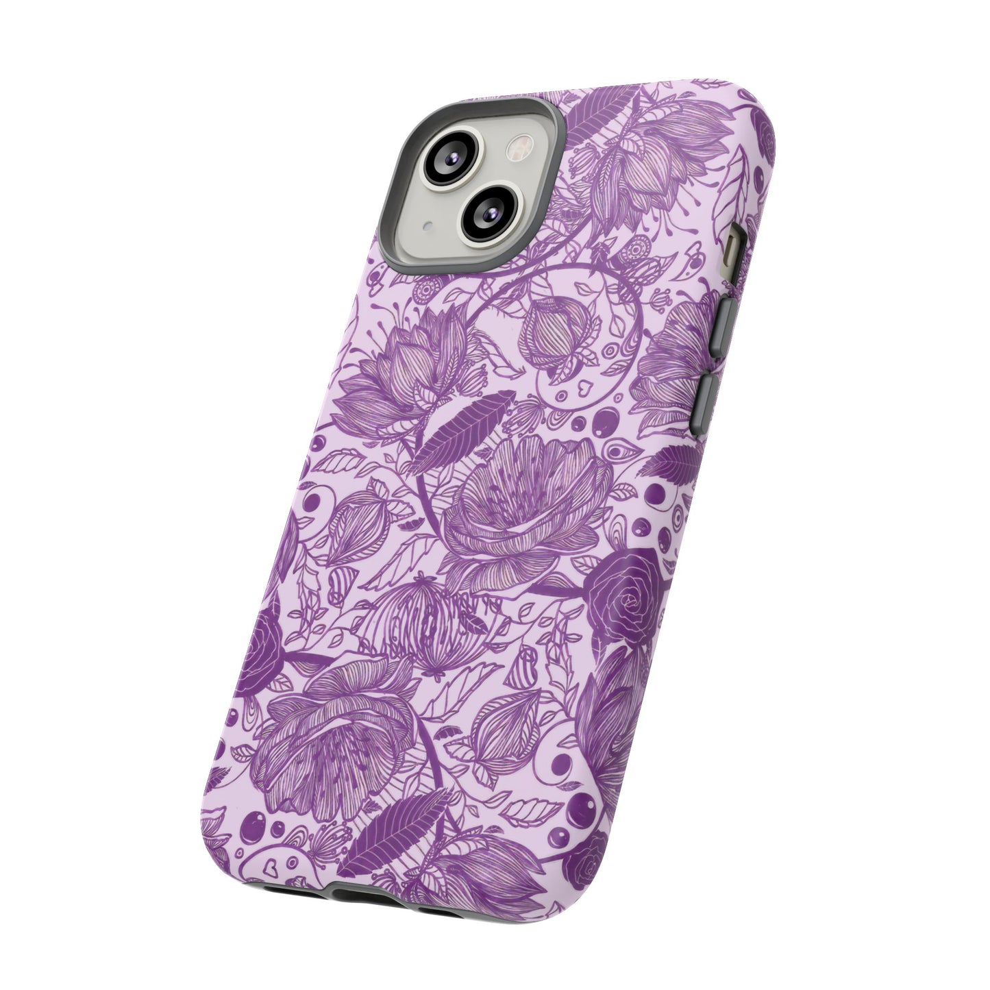 Graphical Garden: Purple Edition iPhone Tough Cases