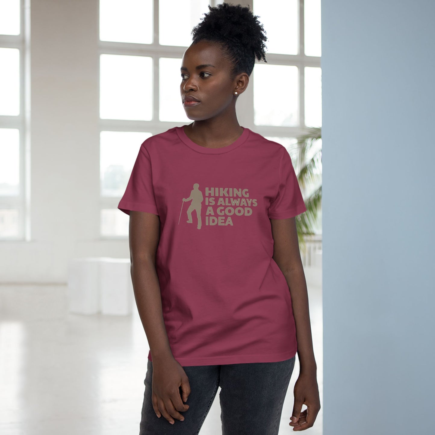 Hiking Is Always A Good Idea Women’s Maple Tee