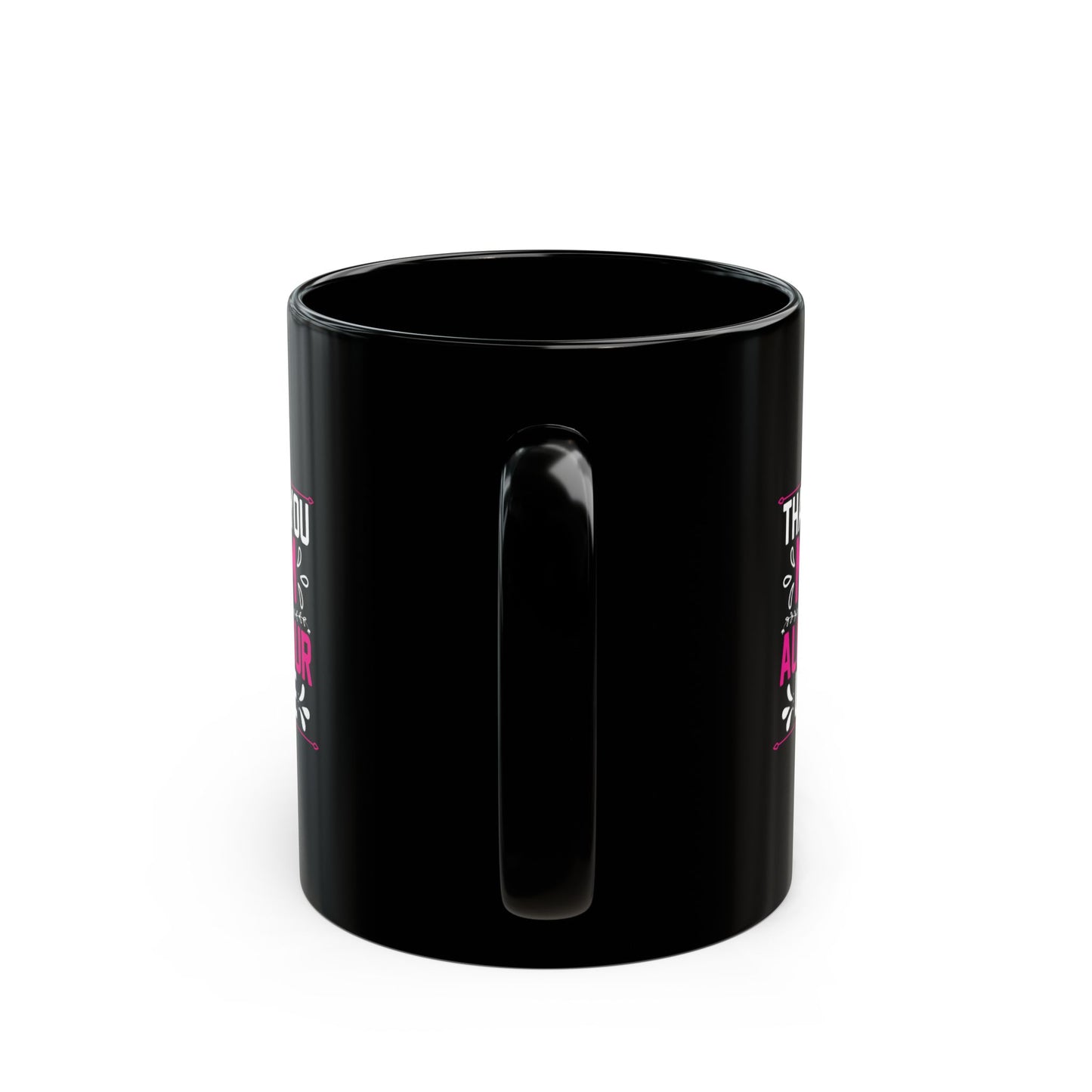 Thank You Mom Black Mug – Perfect Gift for Mother's Day – 11oz & 15oz Options