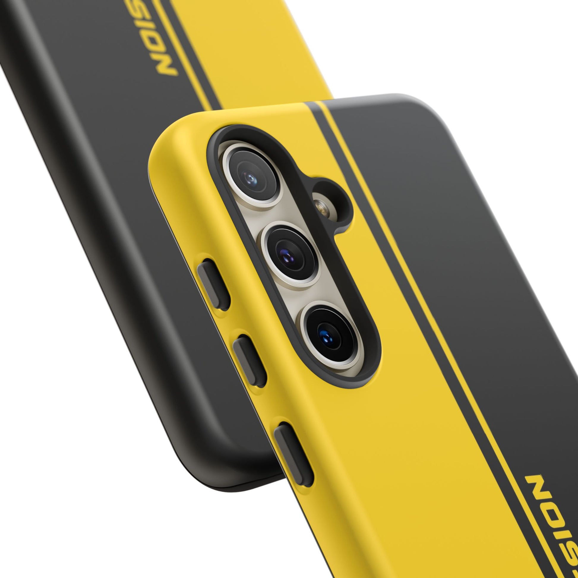 Drive Passion Tough Case – Bold Yellow & Black Design