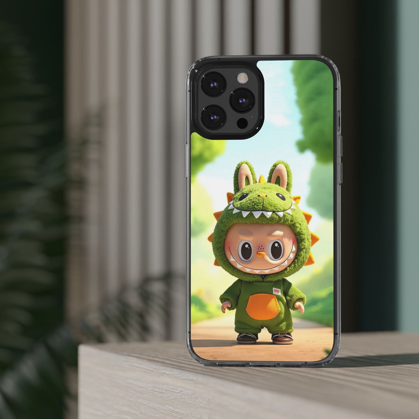 Copy of The Monsters Clear Case for iPhone Models – Playful Dinosaur Design