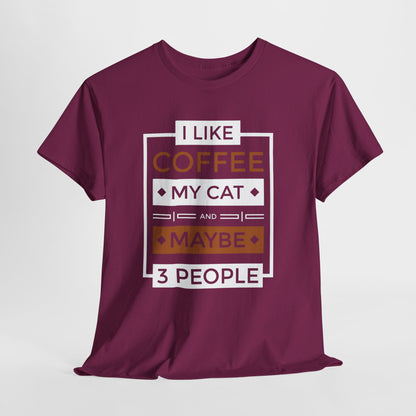 Coffee Cat Lover T-shirt, Funny Graphic Tee