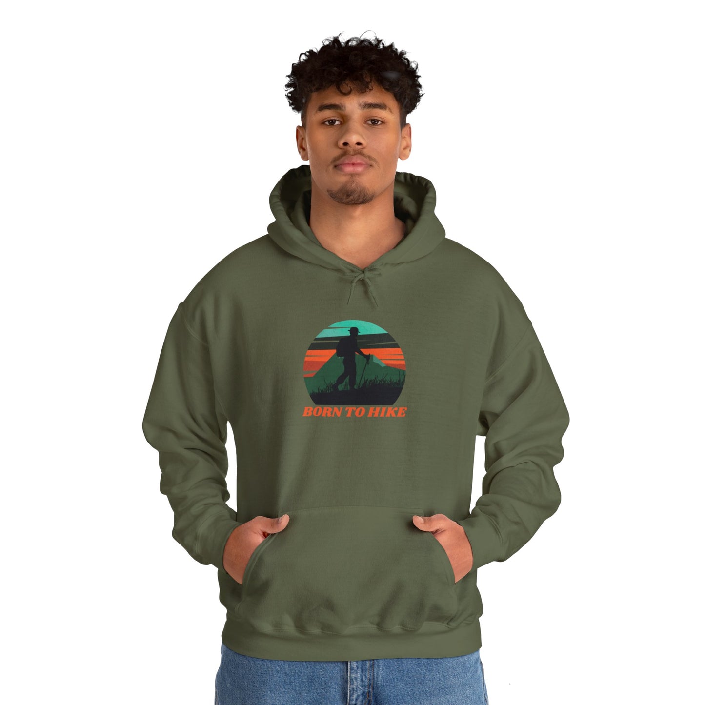 Born To Hike Unisex Heavy Blend™ Hooded Sweatshirt