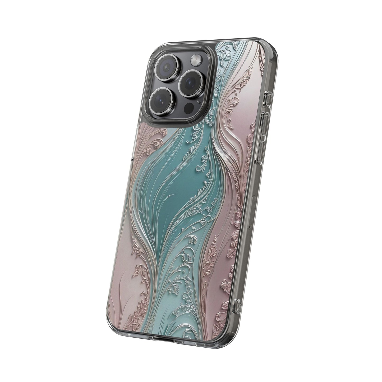 Elegant Clear Phone Cases,  Abstract Design