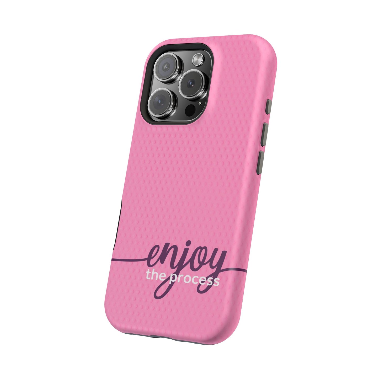 Enjoy the Process Magnetic Case - Motivational Pink Phone Cover for Women