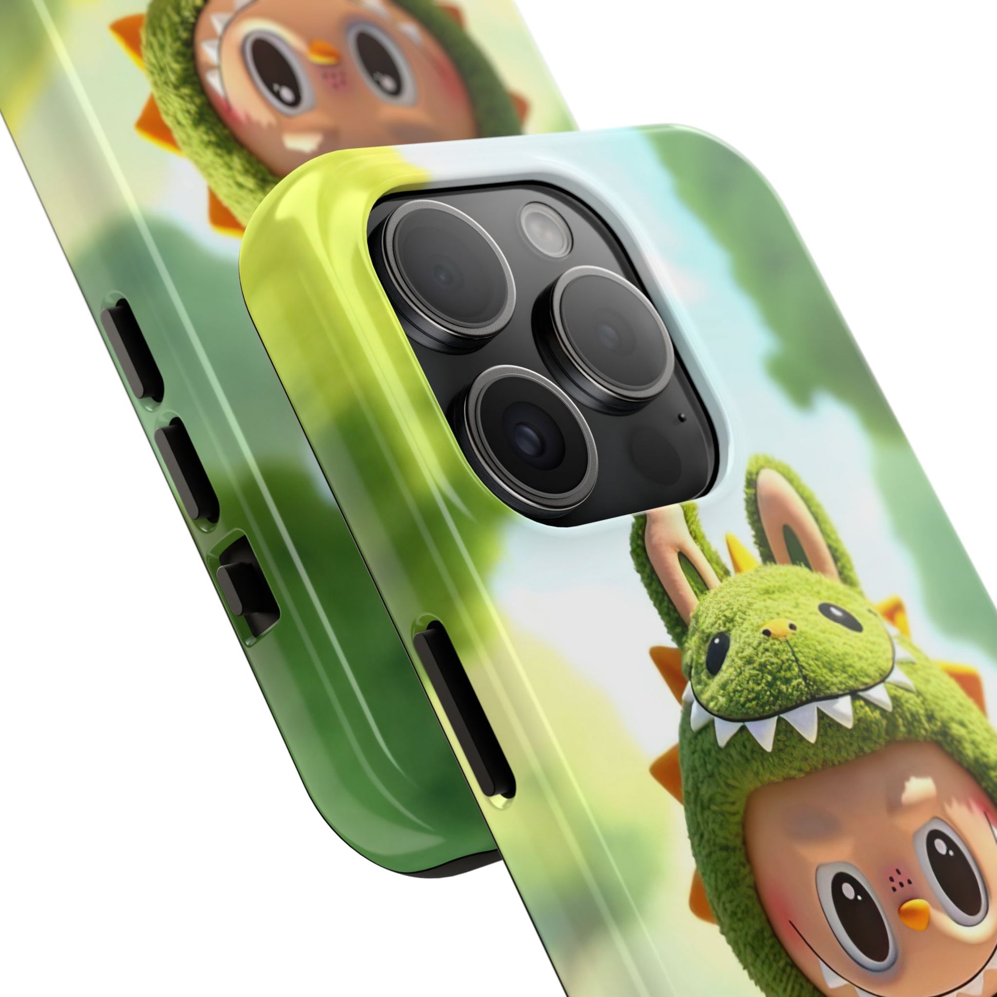 The Monsters Tough Case for iPhone Models – Playful Dinosaur Design, Dual Layer Protective Cover, Fun Mobile Accessory