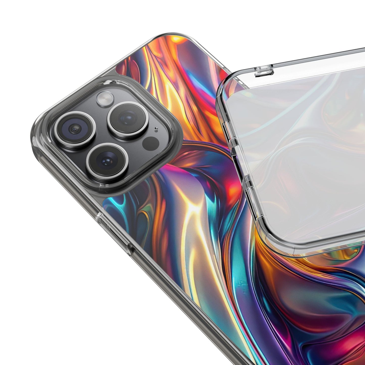 Colorful Clear Case for iPhone – Abstract Art Design