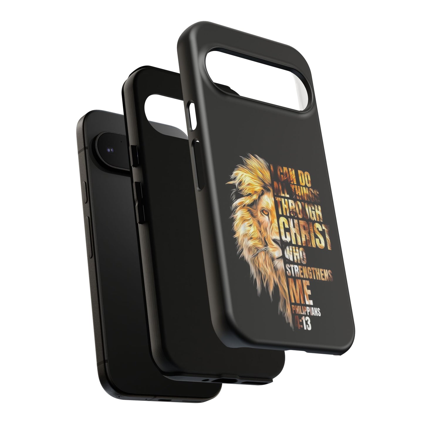 Inspirational Lion  Google Pixel Phone Case, Strength & Faith, Christian Accessories