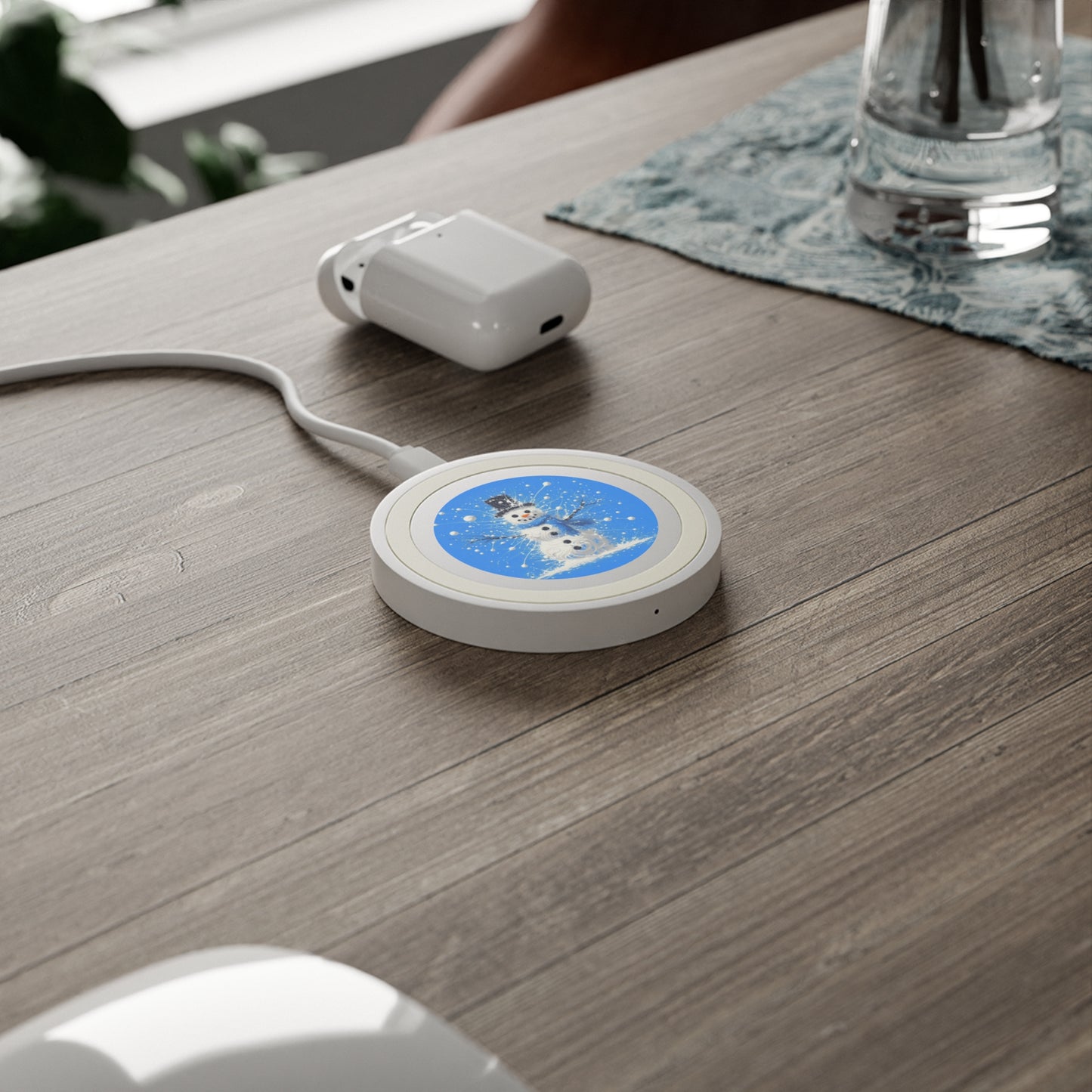 Abstract Frostie Quake Wireless Charging Pad