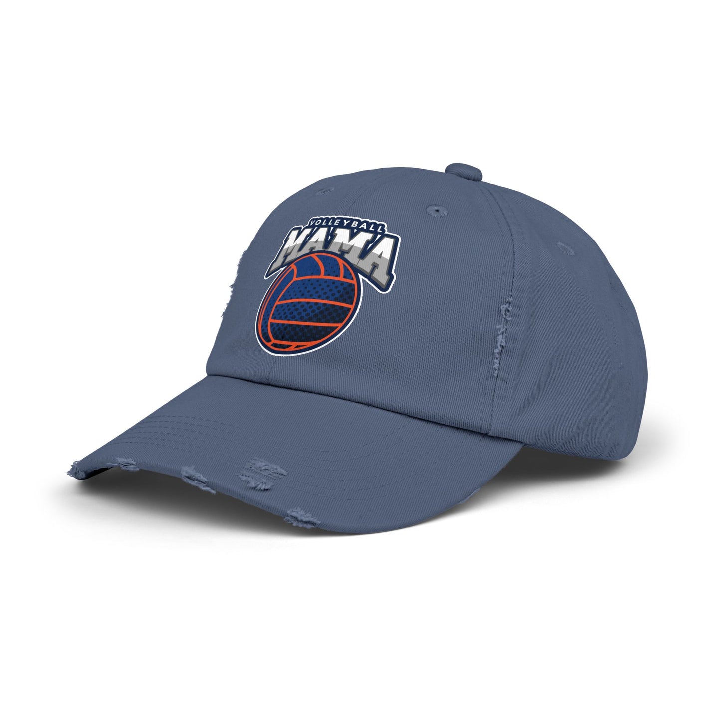 Volleyball Mama Unisex Distressed Cap