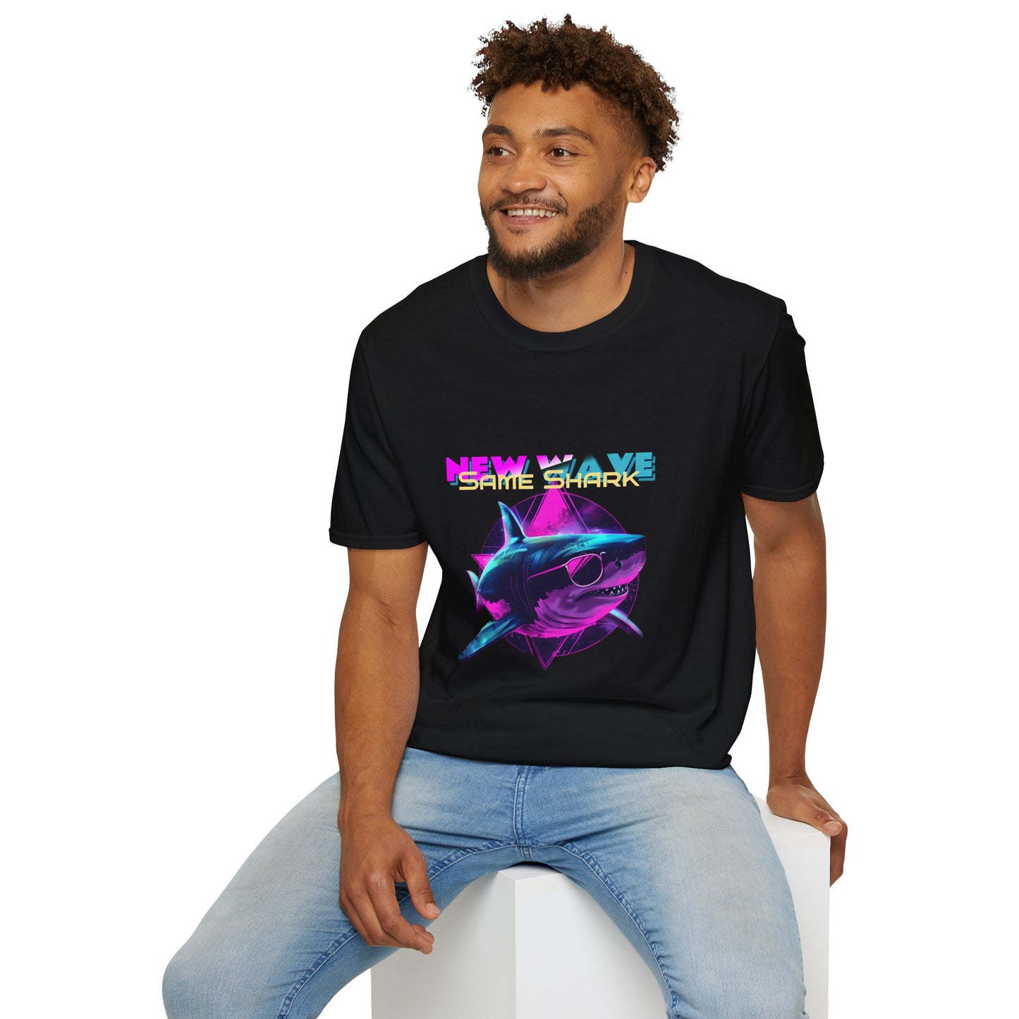 New Wave Same Shark Unisex Softstyle T-Shirt