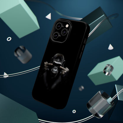 Edgy Gorilla Magnetic iPhone Case, Unique Cell Phone Cover