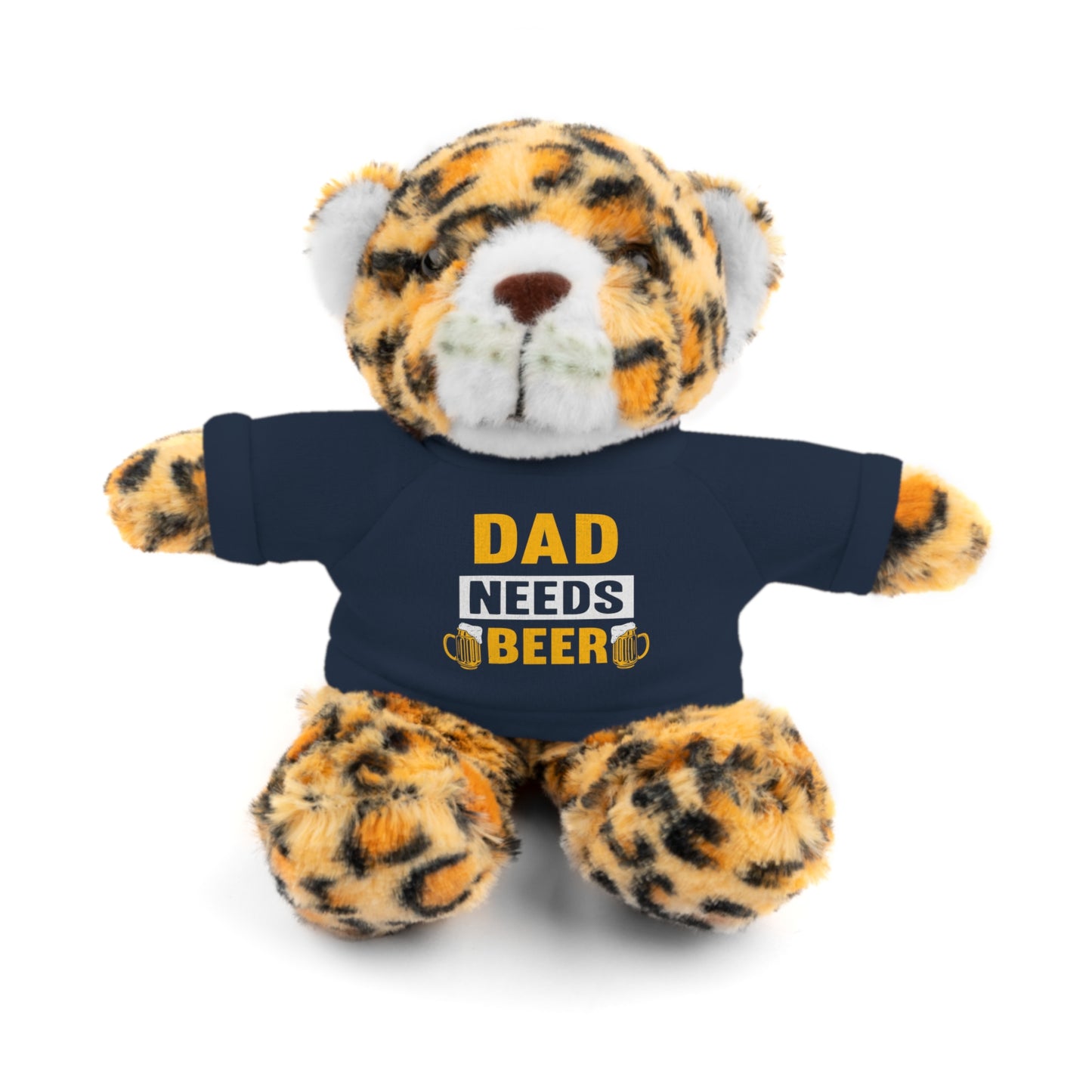 Dad Needs Beer Stuffed Animal, Cute Gift for Dad, Plush Toy for Father's Day